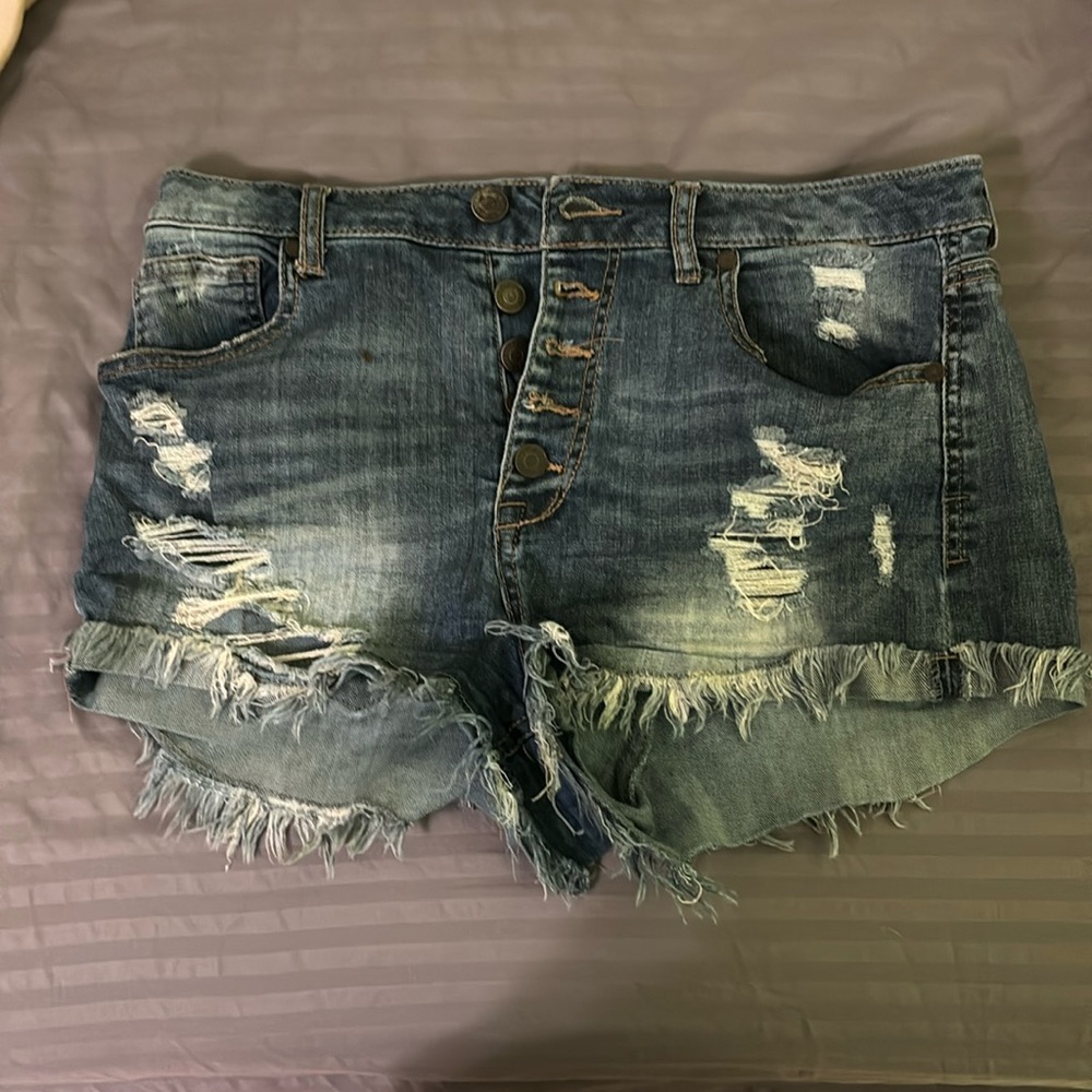 Jean Booty Shorts